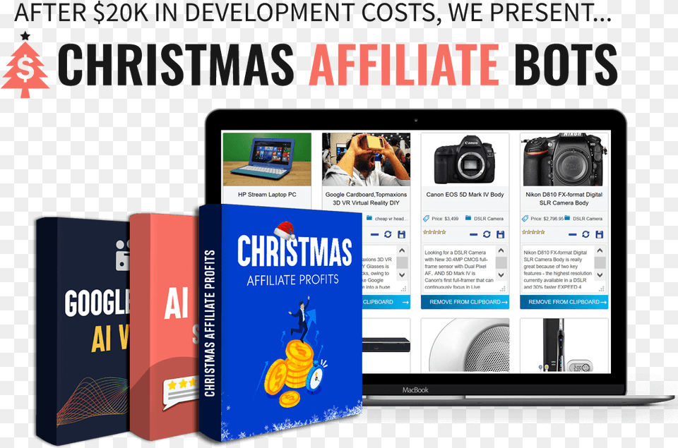 Christmas Affiliate Bots Review Affiliate Marketing, File, Adult, Camera, Man Png