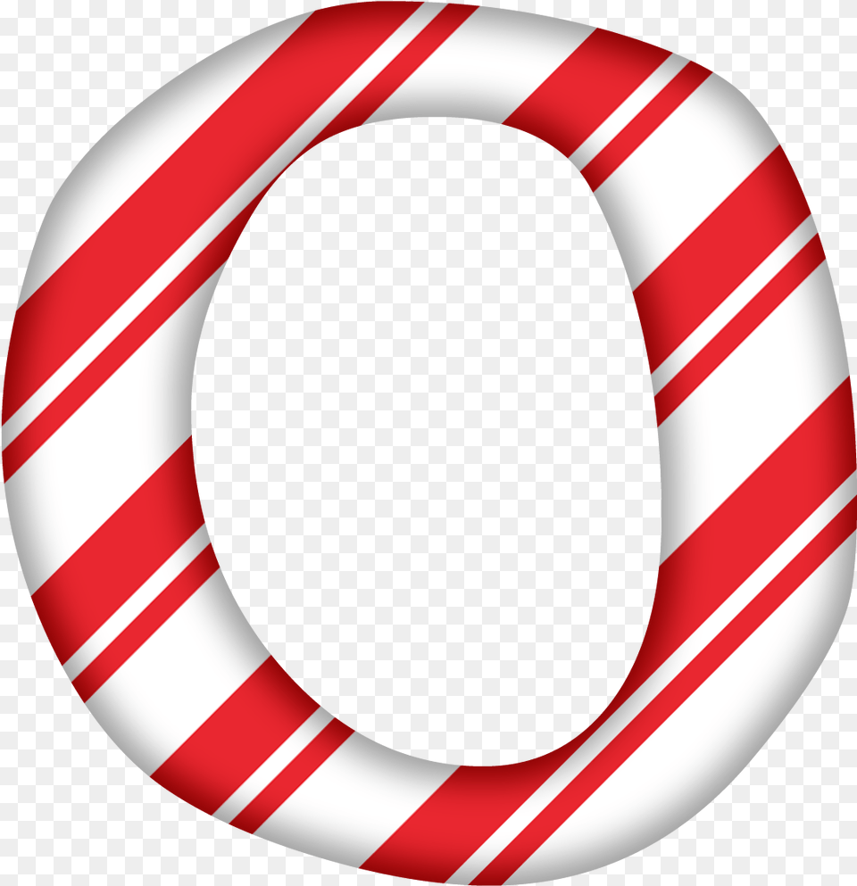 Christmas Alphabet Letters Candy Cane Letter O, Food, Sweets Free Png