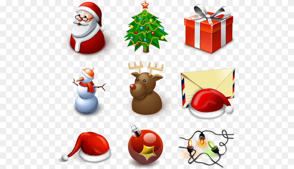 Christmas And Happy New Year Icons, Winter, Snowman, Snow, Outdoors Png Image