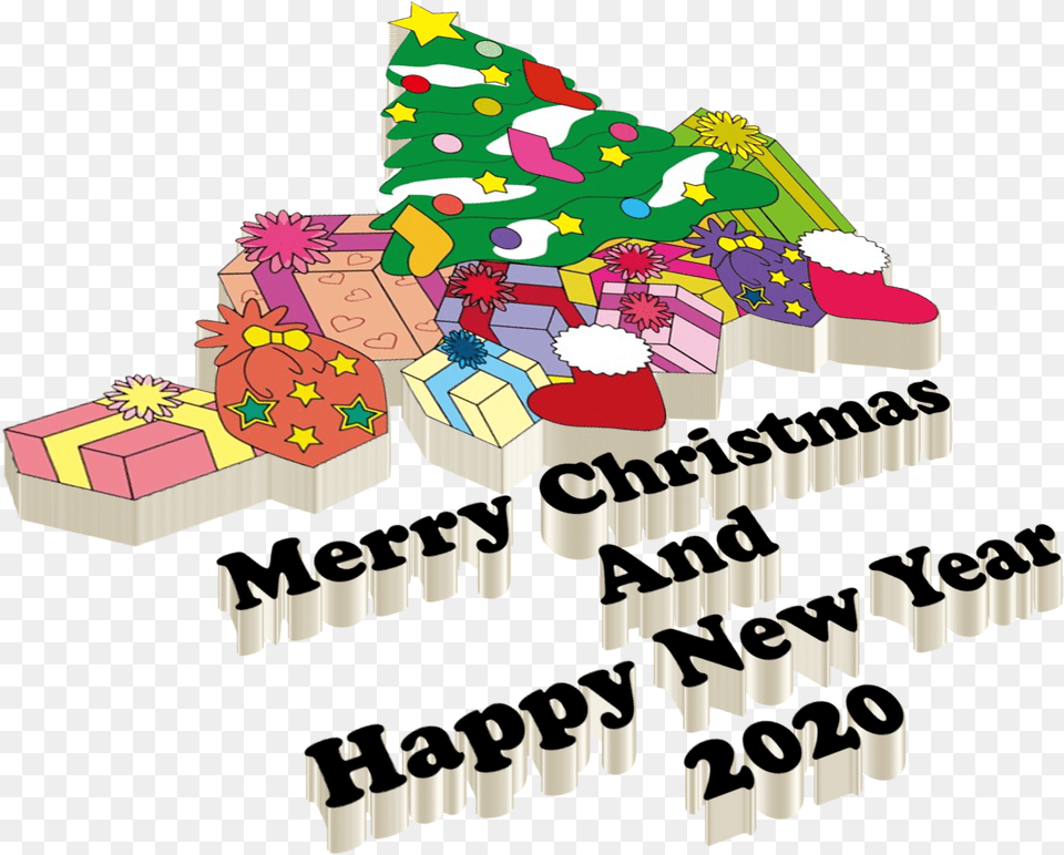 Christmas And New Year 2020 Free Happybidday, Animal, Dinosaur, Reptile, Food Png Image