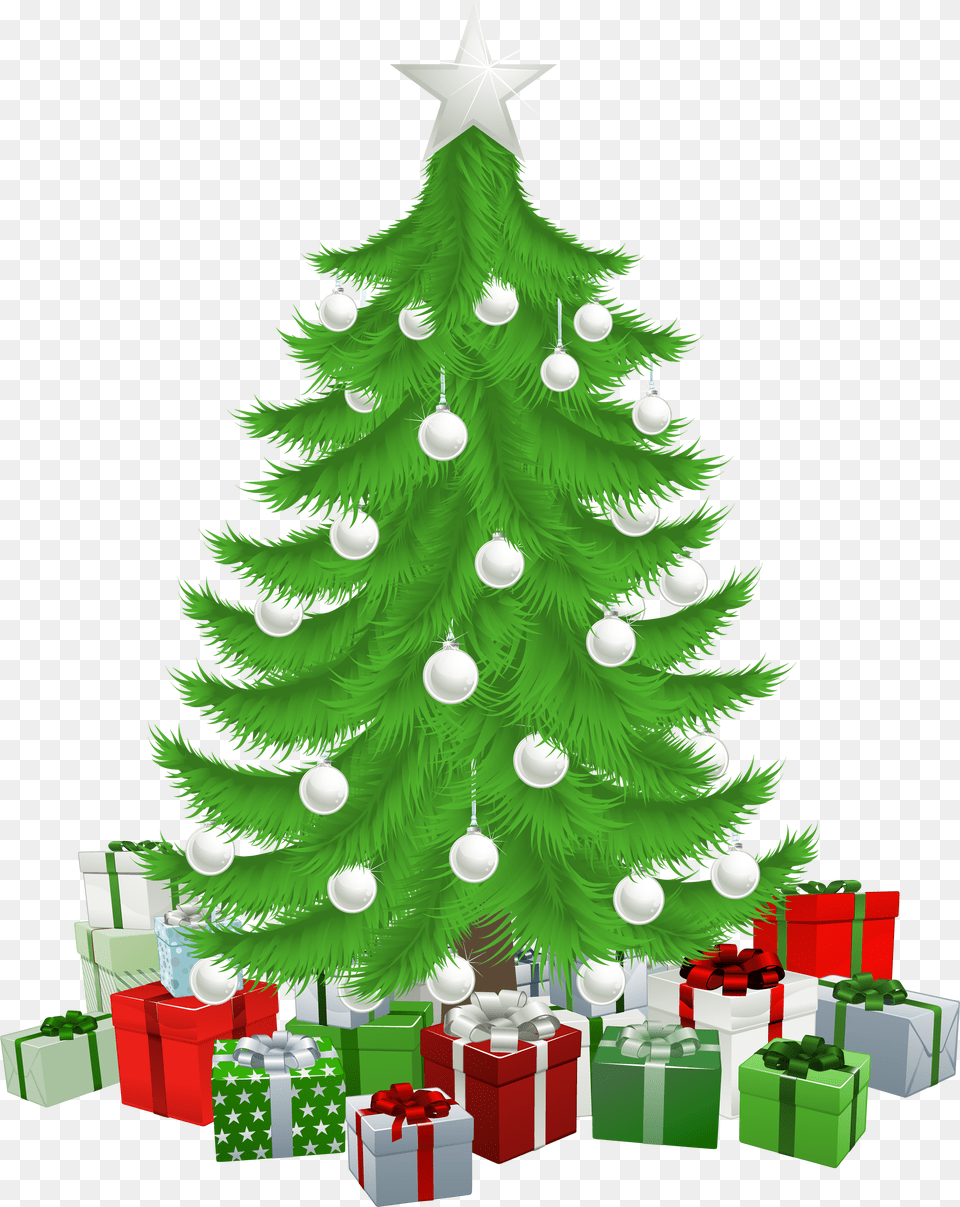 Christmas And Vectors For Download Dlpngcom Background Christmas Tree Presents Clipart, Plant, Christmas Decorations, Festival, Chandelier Free Transparent Png