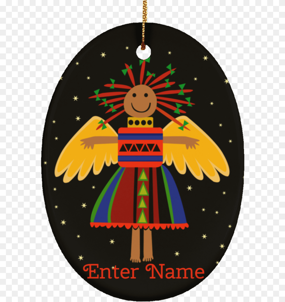 Christmas Angel Ceramic Oval Ornament Illustration, Accessories, Nutcracker, Emblem, Symbol Free Transparent Png