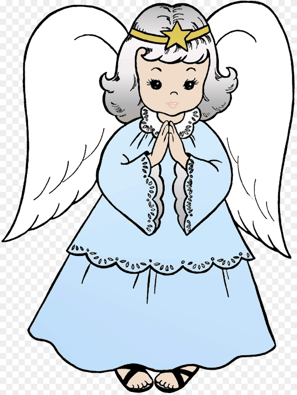 Christmas Angel Clipart, Baby, Person, Face, Head Free Png