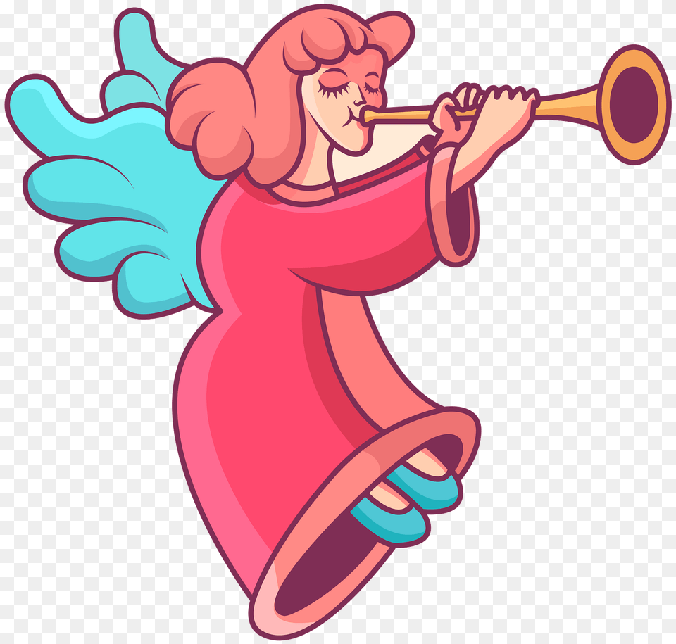 Christmas Angel Clipart, Brass Section, Horn, Musical Instrument, Dynamite Free Png