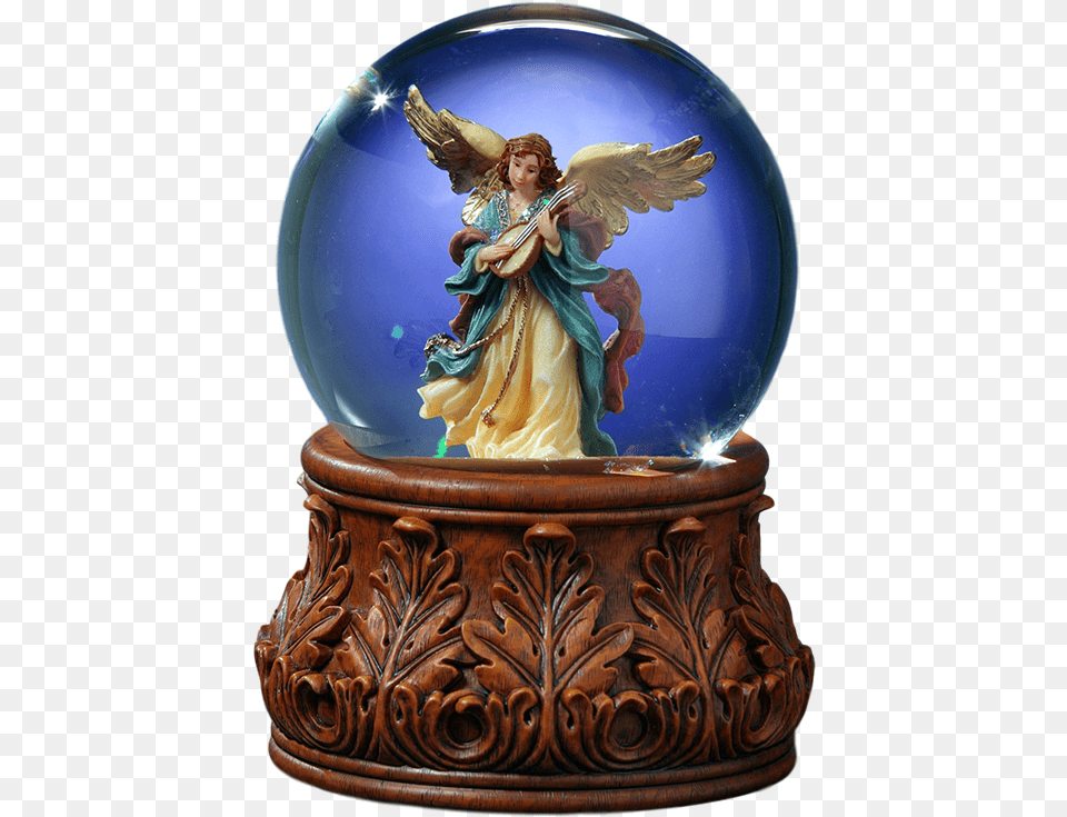 Christmas Angel Snow Globes Snow Globe, Sphere, Adult, Bride, Female Free Png Download