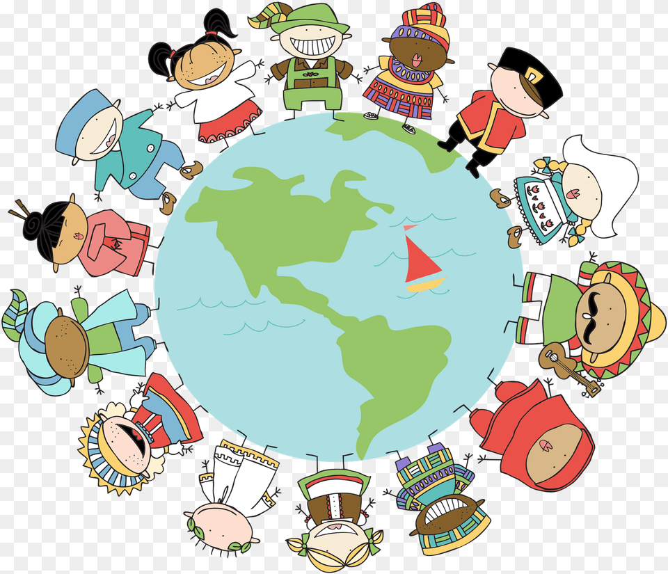 Christmas Around The World Clipart Pen Pals Around The World, Baby, Person, Astronomy, Outer Space Png Image