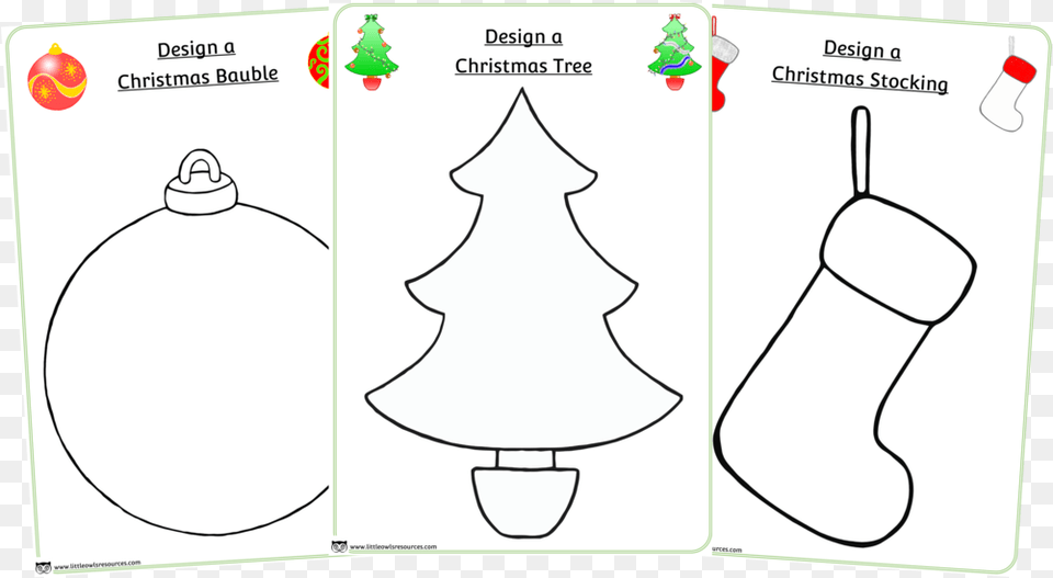 Christmas Art Design Sheets Christmas Tree, Christmas Decorations, Festival, Clothing, Hosiery Png Image