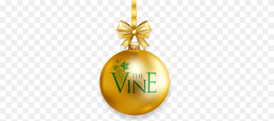 Christmas At The Vine Gold Christmas Ornament Background, Accessories, Chandelier, Lamp Free Png