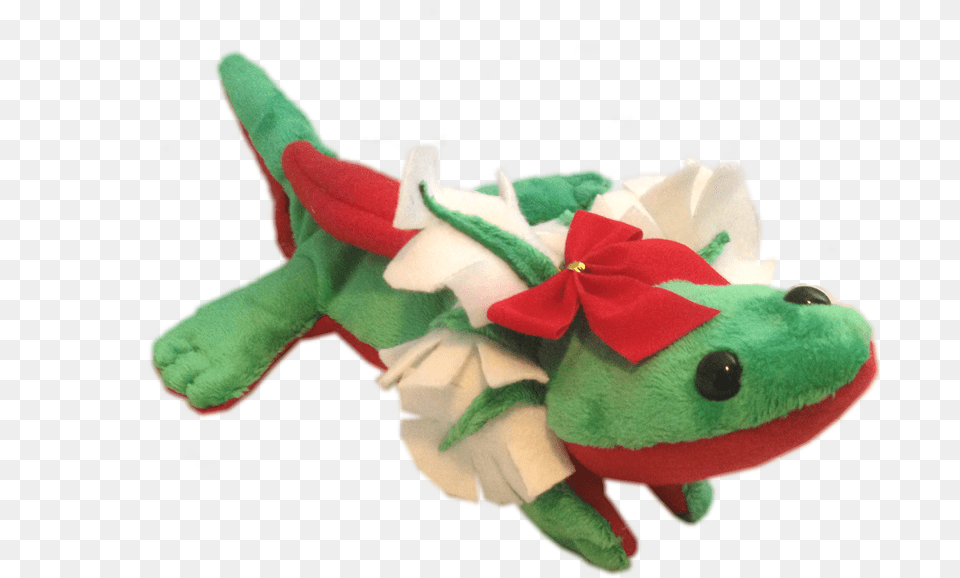 Christmas Axolotl Plush Plush, Toy, Flower, Plant, Rose Png Image