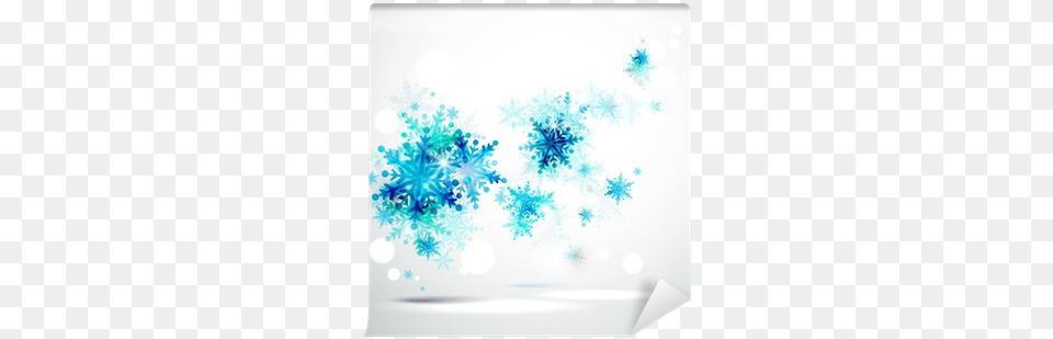 Christmas Background With Abstract Winter Blue Snowflakes Christmas Day, Nature, Outdoors, Snow, Snowflake Free Png