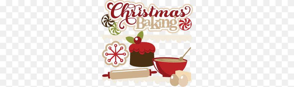 Christmas Baking Free Svgs Cute Christmas Clipart Cute Clip, Food, Meal, Cream, Dessert Png