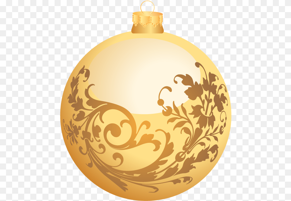 Christmas Ball Konfest, Gold, Accessories, Art, Floral Design Free Png
