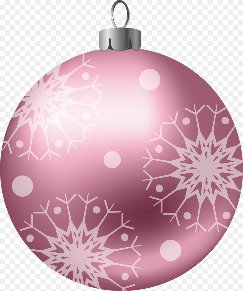 Christmas Ball Pink Clipart Image Pink Christmas Ornament Clipart, Accessories, Disk Free Png Download