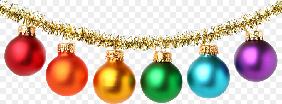 Christmas Balls Background Colorful Christmas Balls, Accessories, Jewelry, Necklace, Ornament Free Png Download