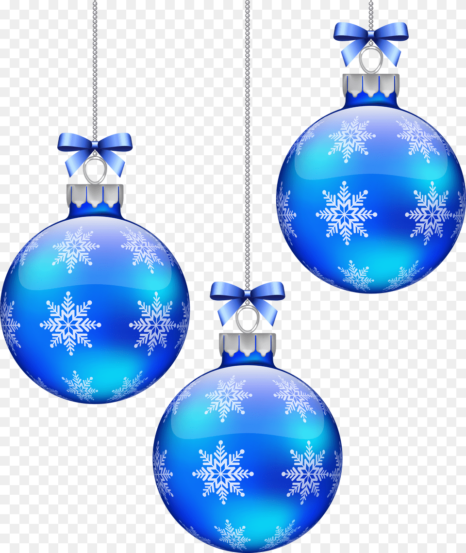 Christmas Balls Blue Png Image