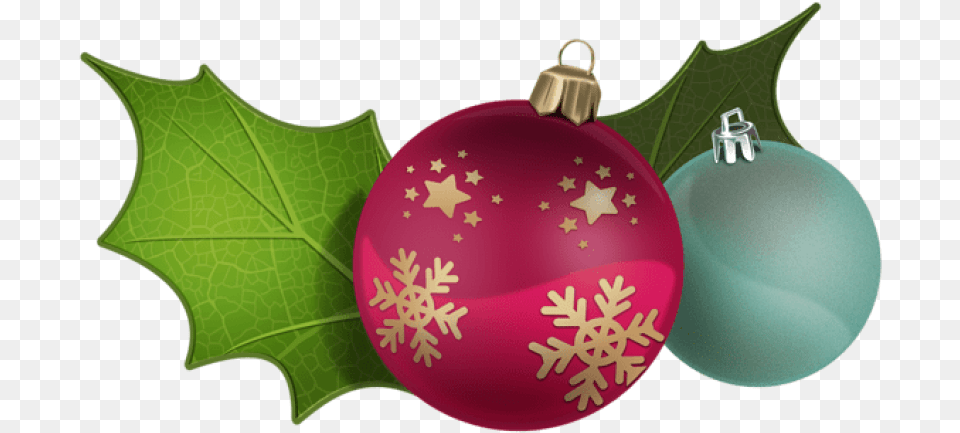Christmas Balls With Mistletoe Images, Accessories, Leaf, Plant, Ornament Png Image