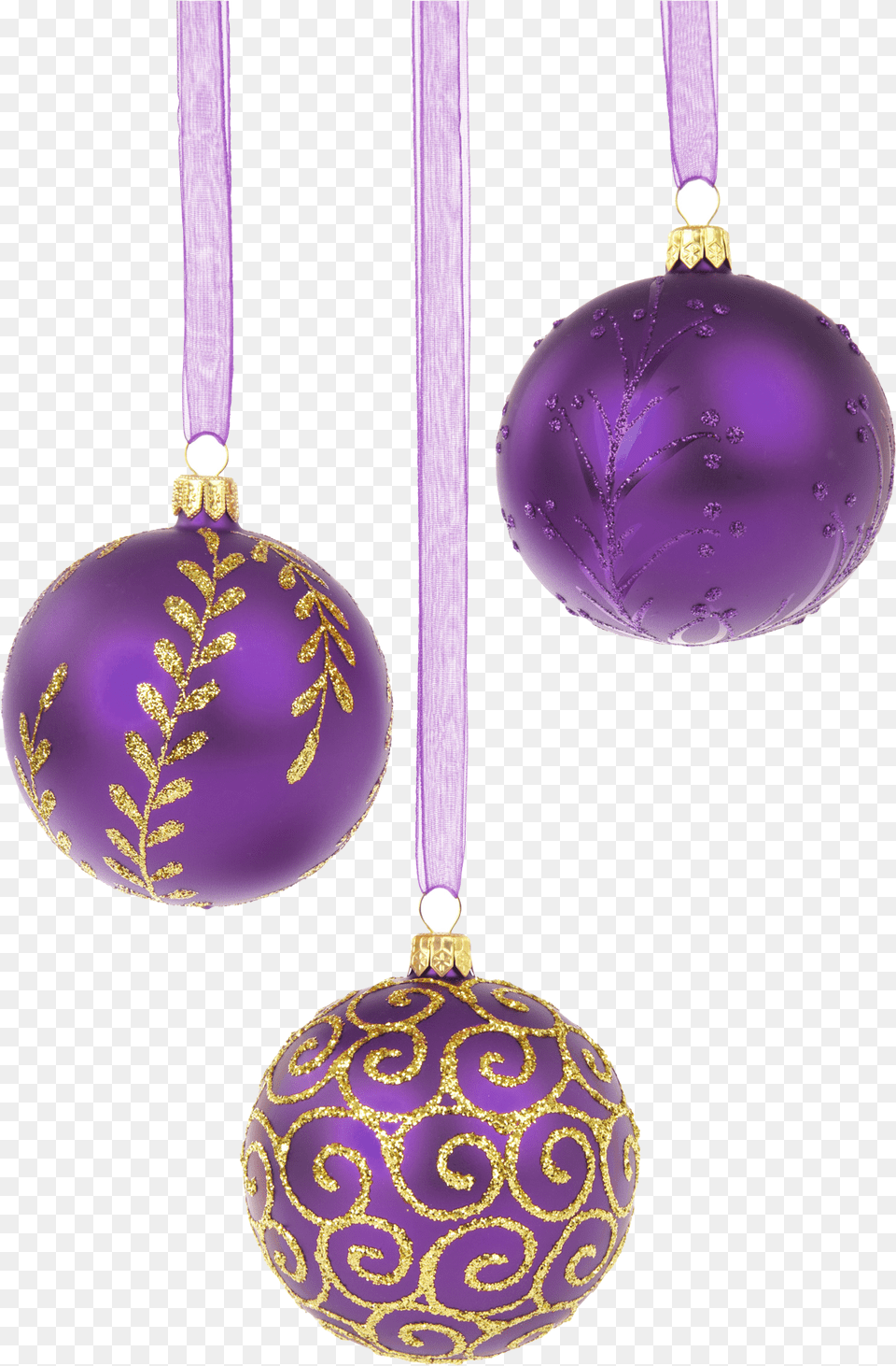 Christmas Bauble Border Clipart Christmas Ornament White Background, Accessories, Purple, Earring, Jewelry Free Png