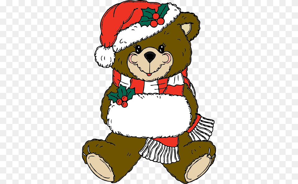 Christmas Bear Clip Art For Web, Baby, Person, Teddy Bear, Toy Free Png Download