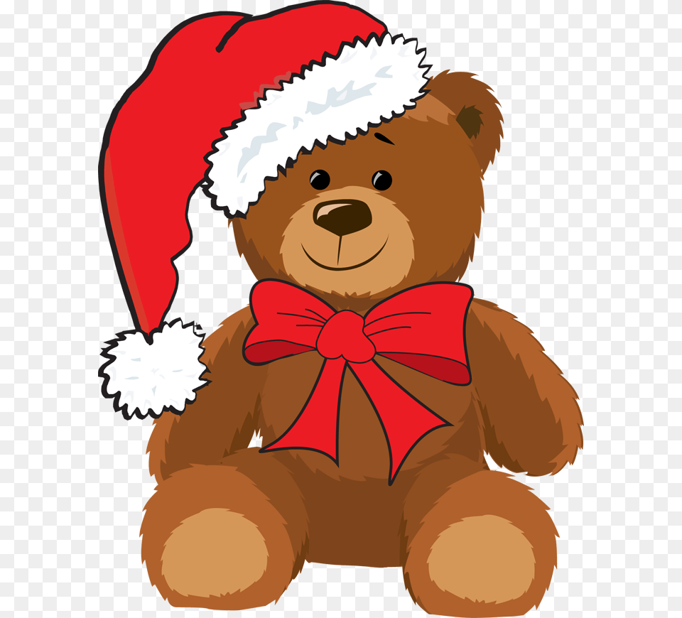 Christmas Bear Clipart Black And White Christmas Christmas Teddy Bear Clipart, Teddy Bear, Toy, Baby, Person Png