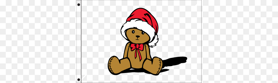Christmas Bear Seasonal Flag Nylon Hampg Flags A Flying, Baby, Person, Toy, Face Free Transparent Png