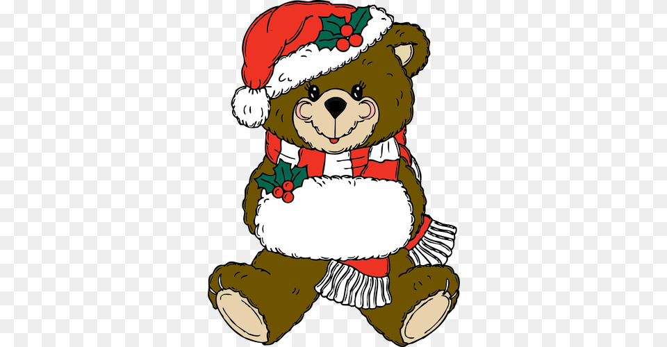 Christmas Bear Vector, Baby, Person, Teddy Bear, Toy Free Png