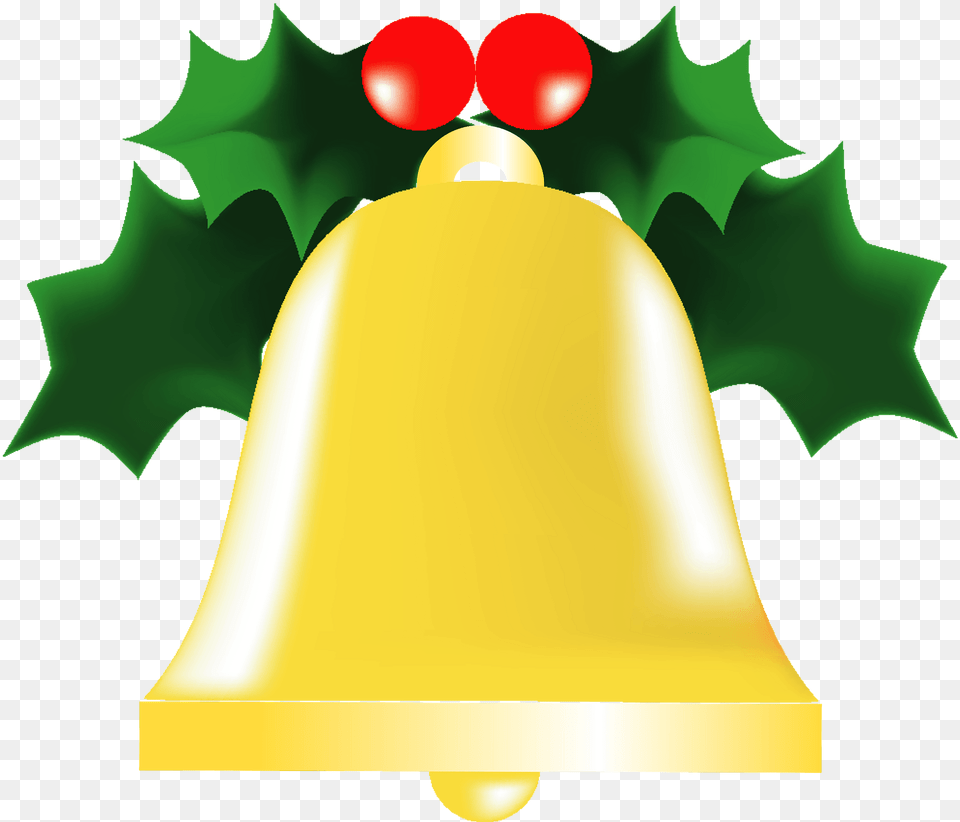 Christmas Bell And Holly Clipart, Clothing, Hardhat, Helmet Png Image