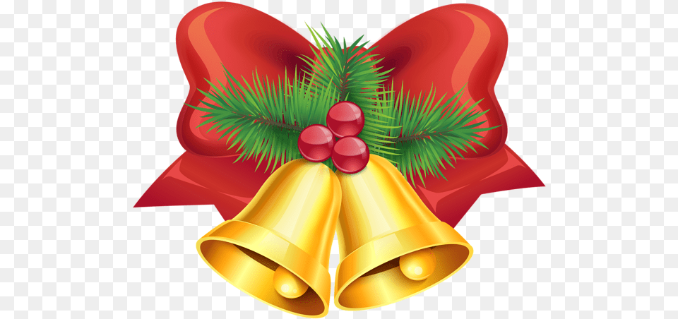 Christmas Bell Bows Christmas Clip Art Png