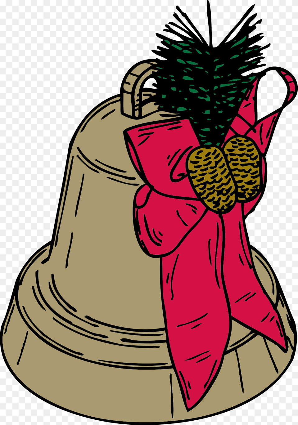 Christmas Bell Clipart, Adult, Female, Person, Woman Png