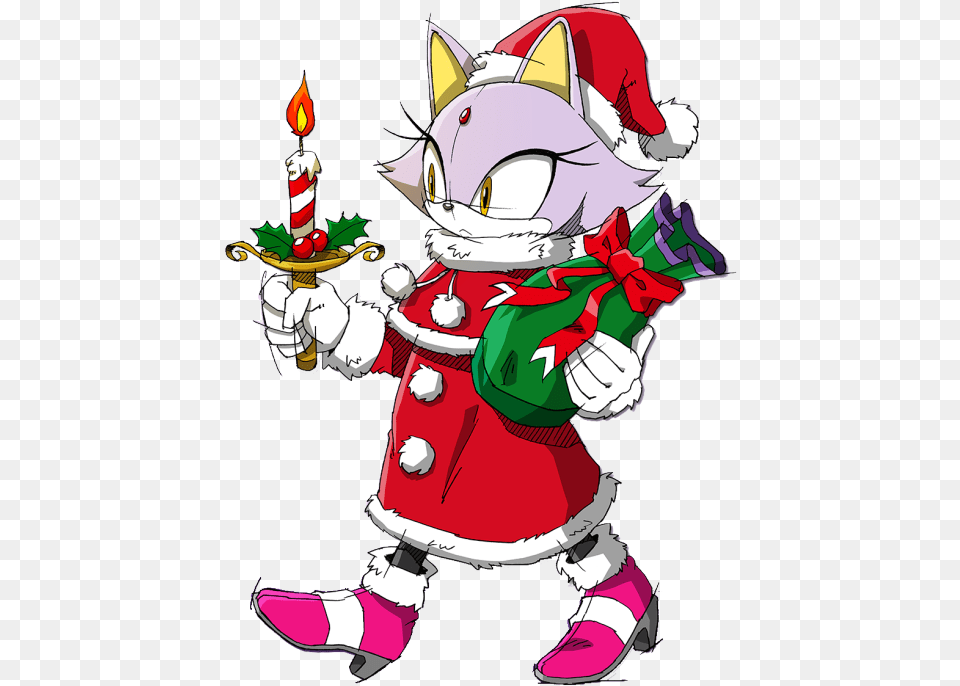 Christmas Bell Clipart Sonic Shiro The Cat, Baby, Book, Comics, Person Free Png Download