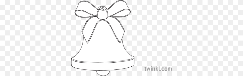 Christmas Bell Colouring Black And White Illustration Twinkl Boy Thinking Black And White, Chandelier, Lamp Png