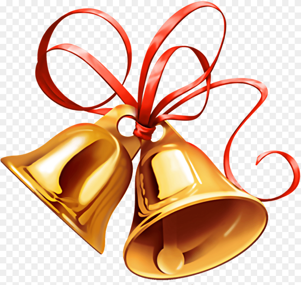 Christmas Bell Image With Transparent Xmas, Chandelier, Lamp Free Png Download