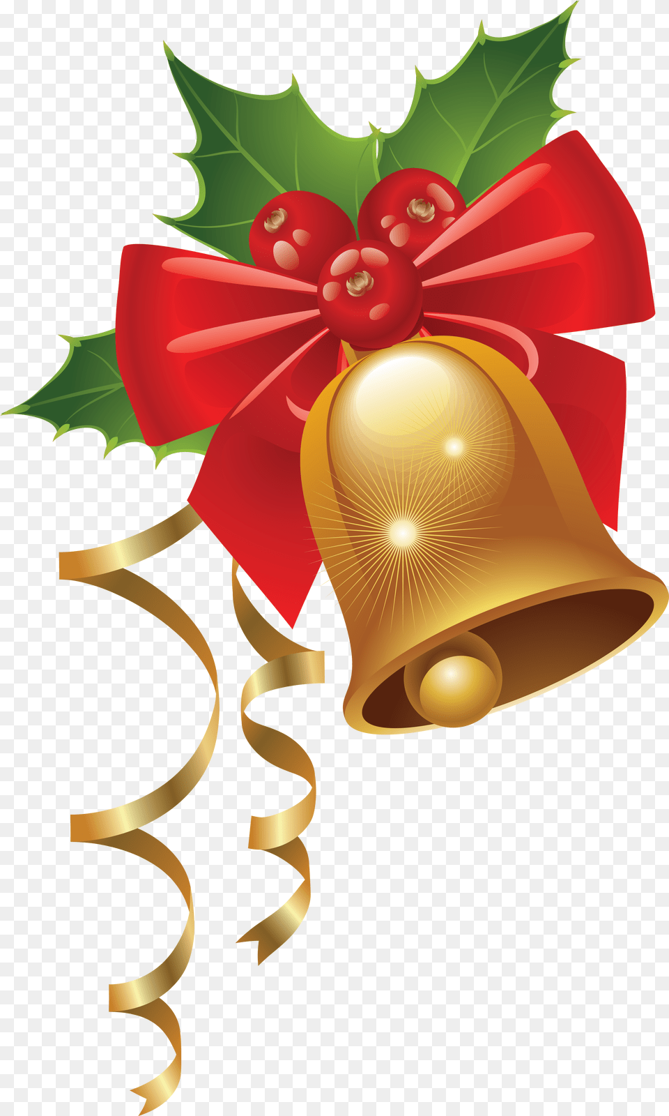 Christmas Bell Mistletoe And Holly, Cross, Symbol Free Transparent Png