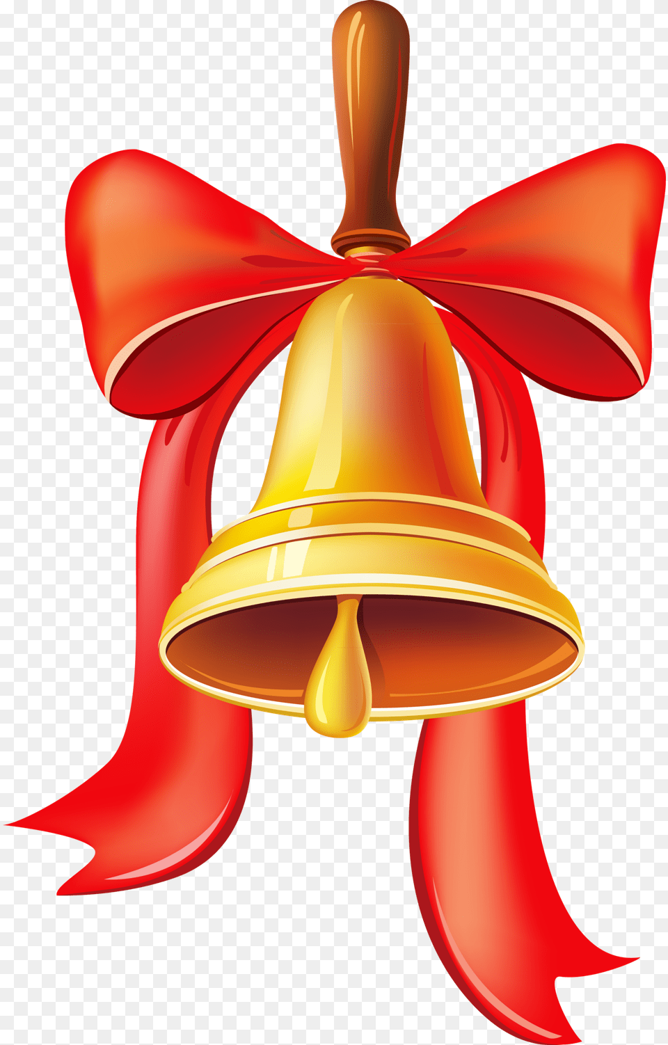 Christmas Bell With Big Ribbons Purepng School Bell, Appliance, Ceiling Fan, Device, Electrical Device Png Image