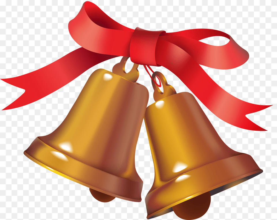 Christmas Bell With Red Ribbon Knotted Images, Appliance, Blow Dryer, Device, Electrical Device Free Png