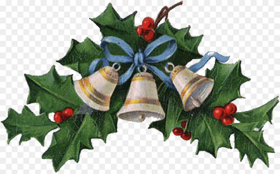 Christmas Bells And Holly, Leaf, Plant, Animal, Insect Png