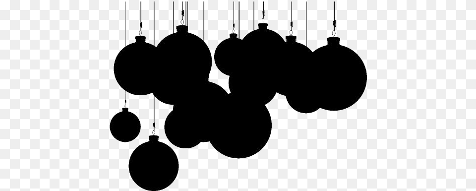 Christmas Bells Images Illustration, Lighting, Chandelier, Lamp, Silhouette Free Png Download