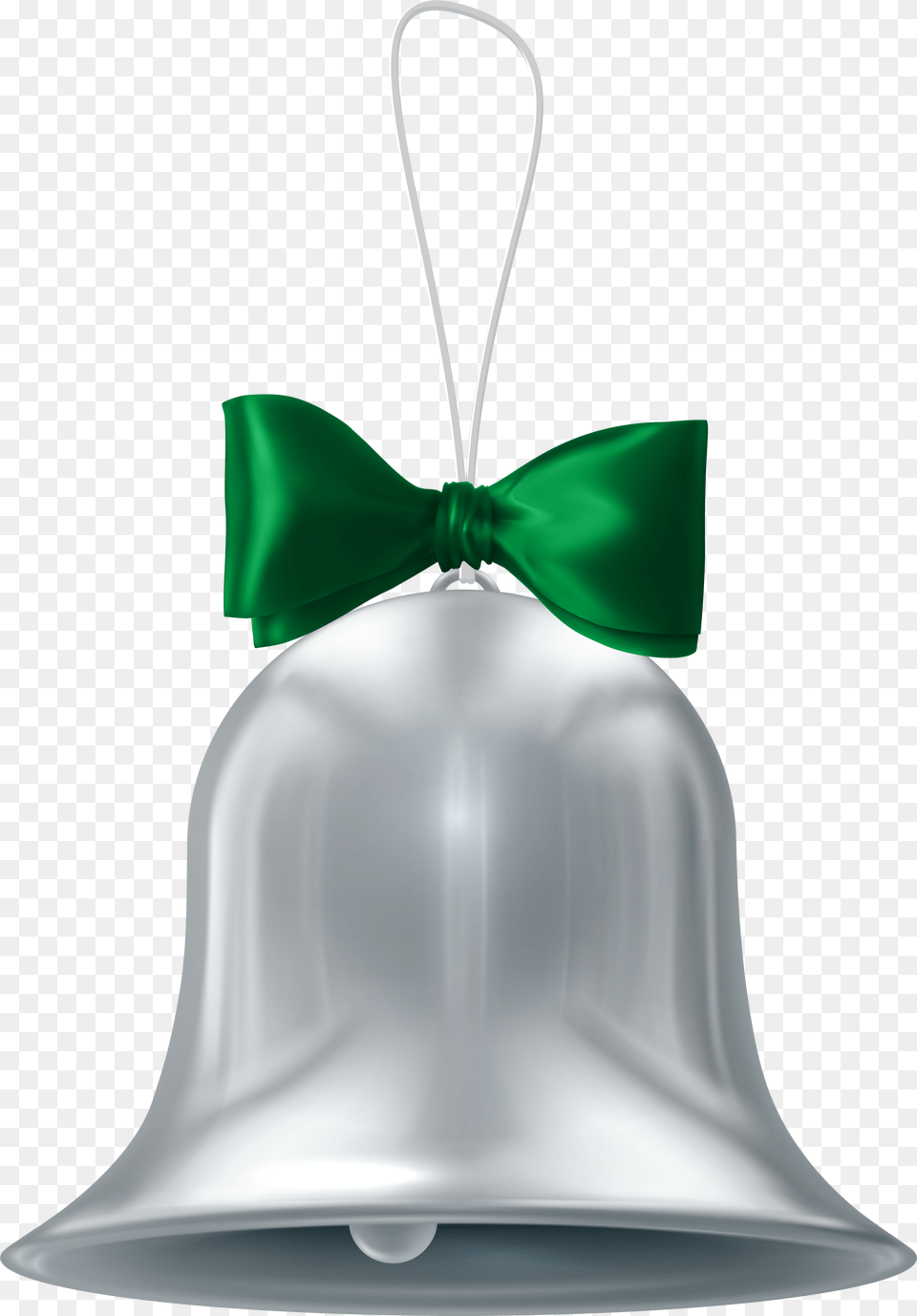 Christmas Bells In Silver Colour Free Png