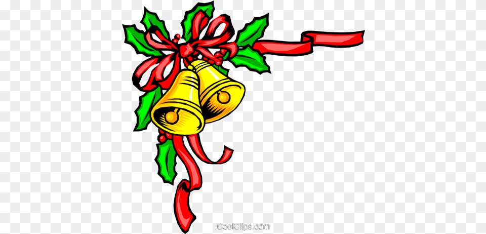 Christmas Bells With Holly Royalty Vector Clip Art Natale Clipart, Baby, Person Free Transparent Png