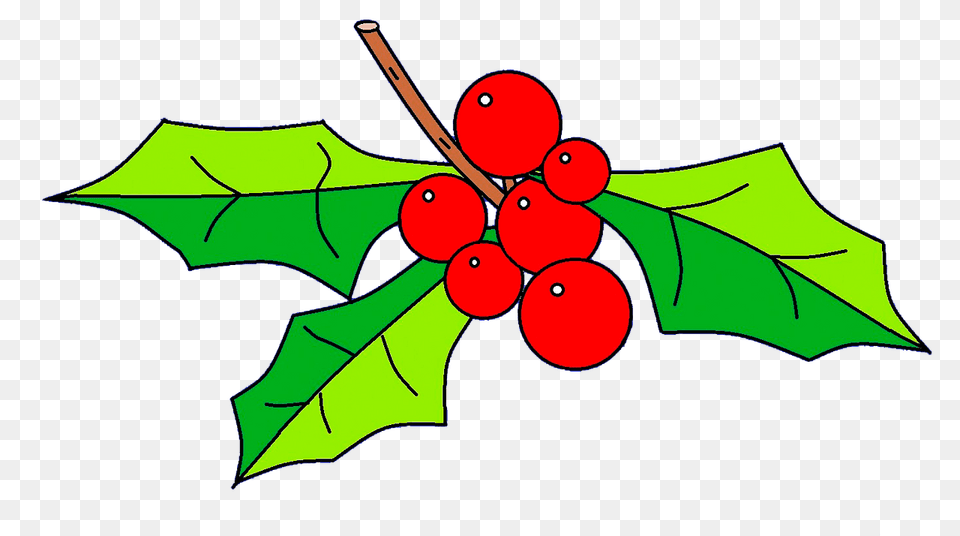 Christmas Berries Clipart, Food, Fruit, Leaf, Plant Free Png Download