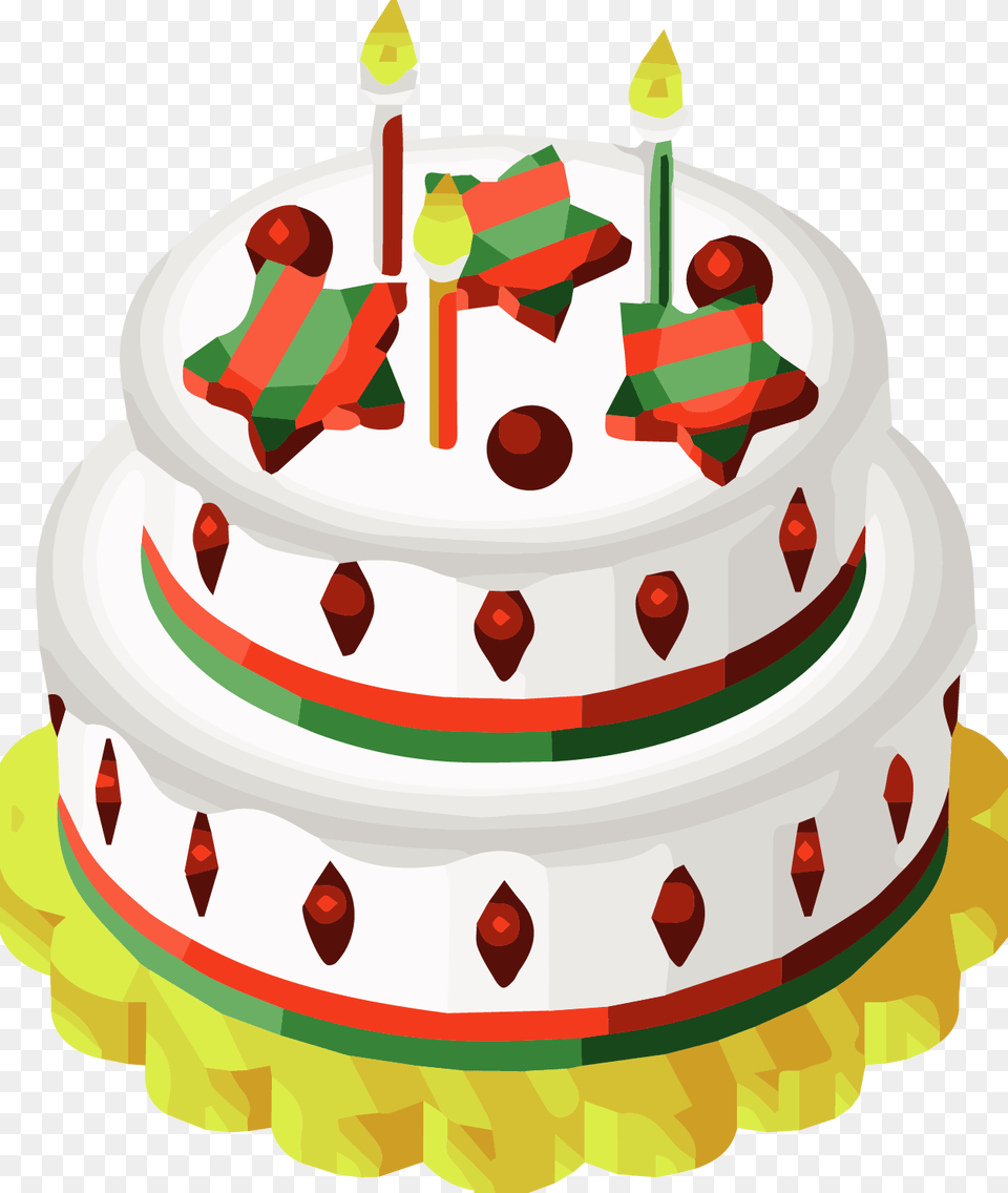Christmas Birthday Clip Art, Birthday Cake, Cake, Cream, Dessert Png Image