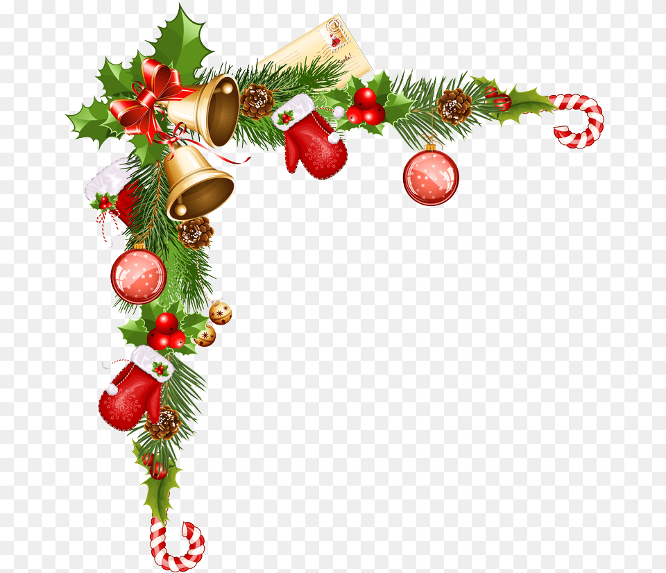 Christmas Boarder Images Pngio Christmas Corner Border, Christmas Decorations, Festival Free Transparent Png