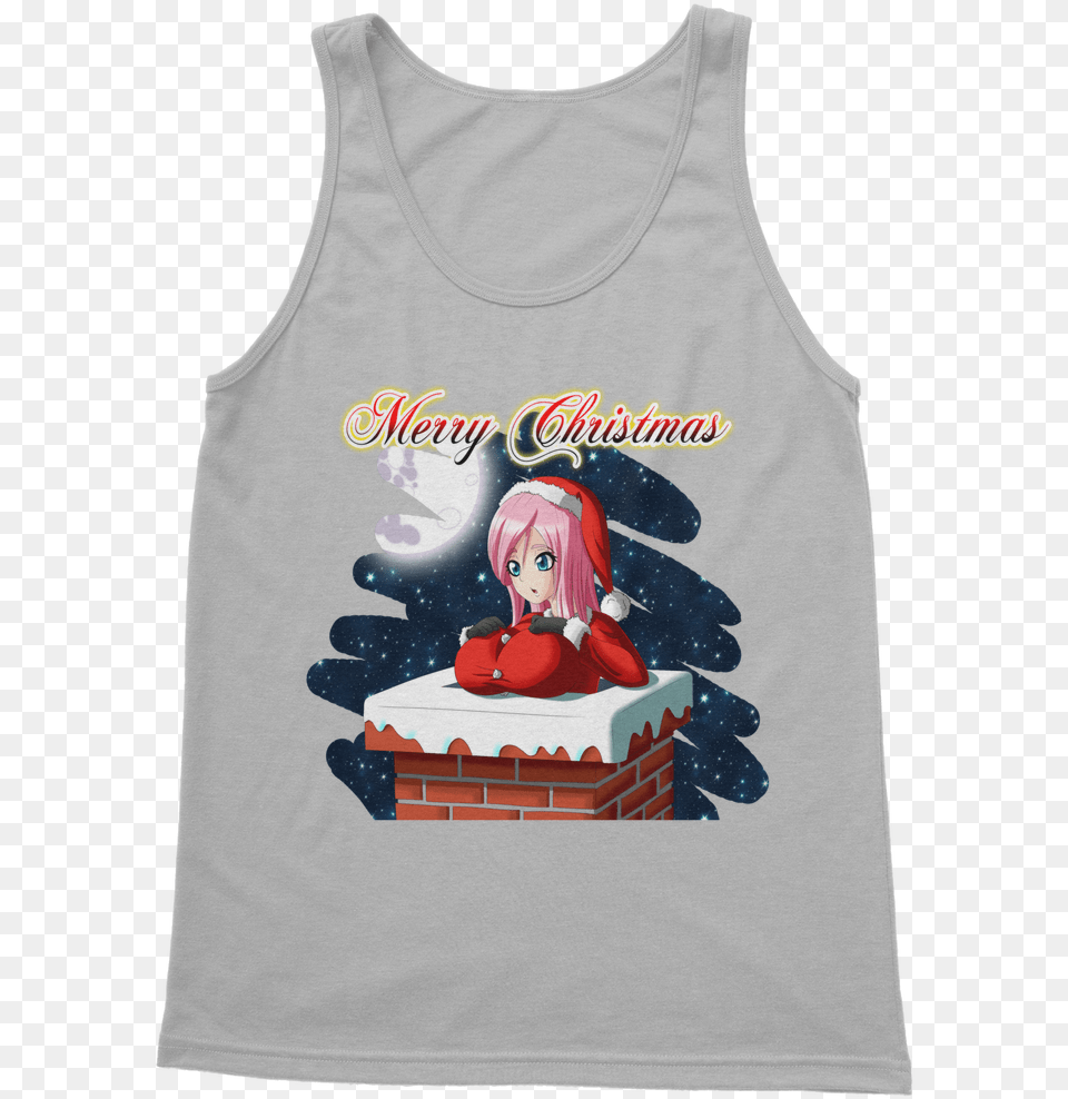 Christmas Boobs Classic Women39s Tank Tri Blend Tank Top Unisex Mockups, Clothing, Tank Top, Baby, Person Free Png