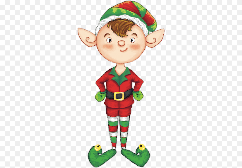Christmas Book Ed The Elf Christmas Elf, Baby, Person, Toy Free Transparent Png