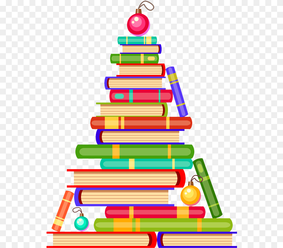 Christmas Book Trees Clipart Book Christmas Tree Vector, Dynamite, Weapon, Musical Instrument Png Image