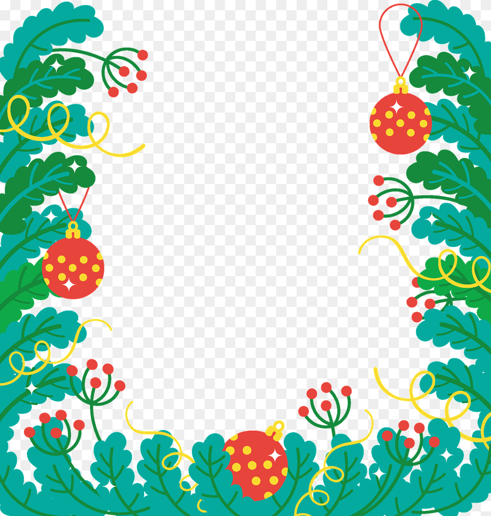 Christmas Border Clipart, Art, Floral Design, Graphics, Pattern Png Image