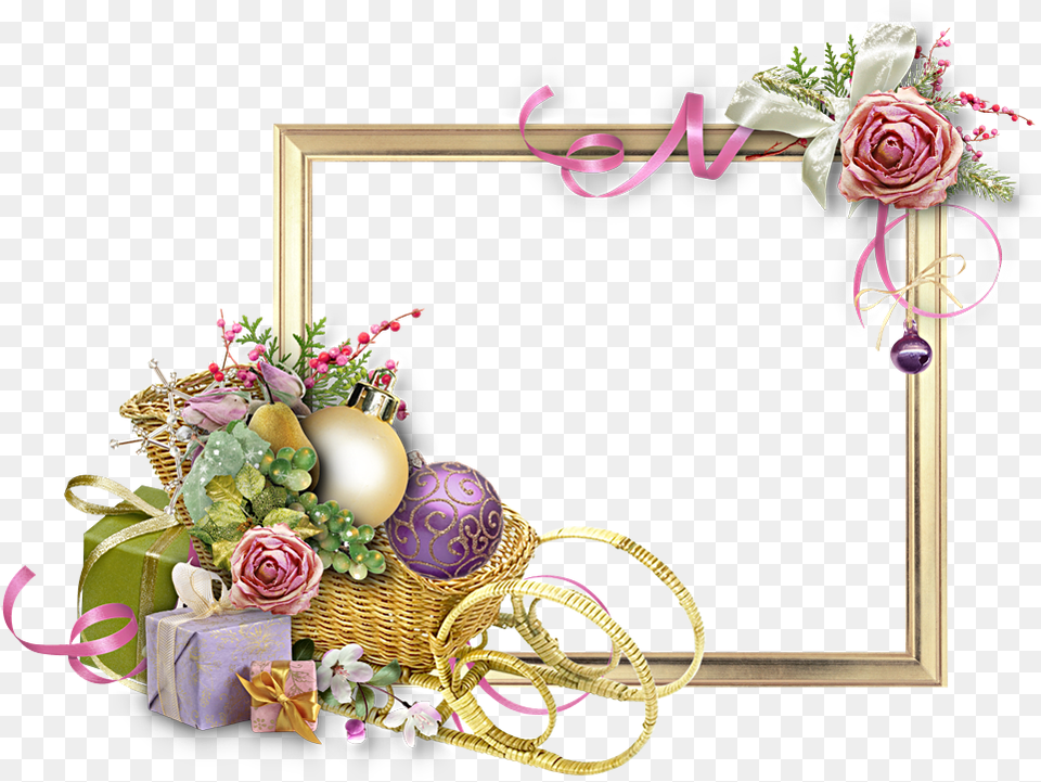 Christmas Borders And Frames, Flower, Flower Arrangement, Flower Bouquet, Plant Free Transparent Png