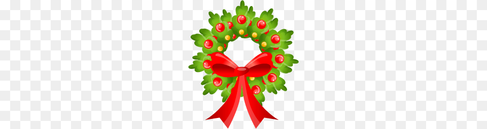 Christmas Bow, Wreath Png Image