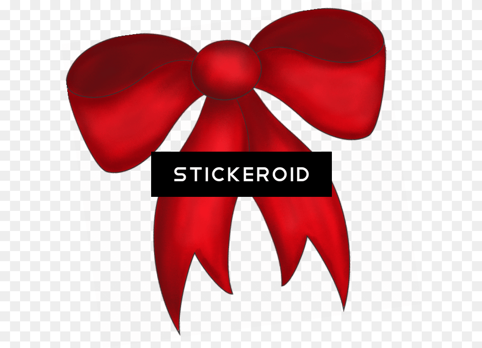 Christmas Bow Clipart Full Size Clipart Pinclipart Red Christmas Bow, Accessories, Flower, Formal Wear, Petal Free Transparent Png
