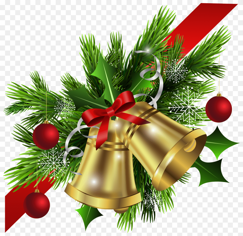 Christmas Bow Background Arts Transparent Background Christmas Bell Png Image