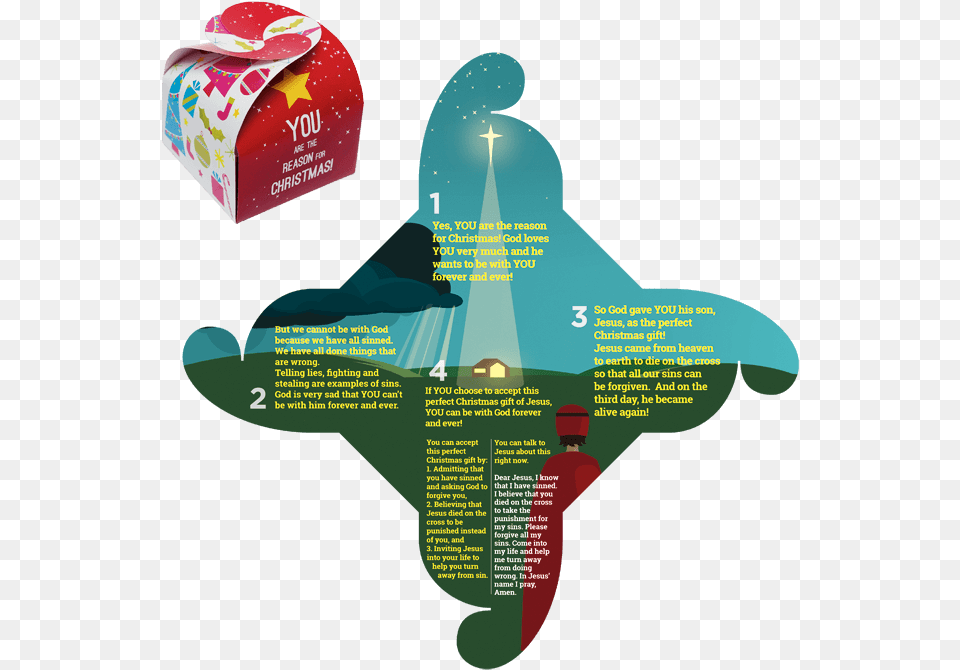 Christmas Box Tract Graphic Design, Advertisement, Poster, Adult, Male Free Transparent Png